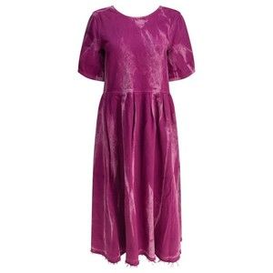 Ganni Denim Midi Dress With Open Back - NWT